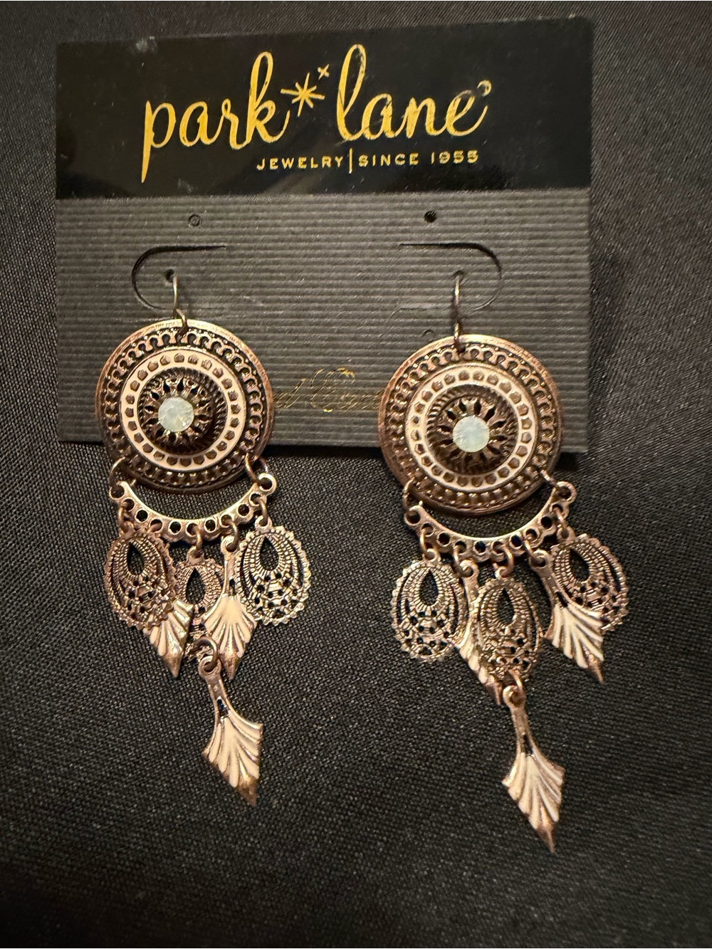 Park Lane Boho Medallion Chandelier Dangle Earrings New